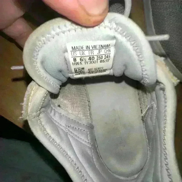 Adidas Women's Gray Memory Foam Lightweight Running Shoes - Size 8 Sneakers - Picture 7 of 9